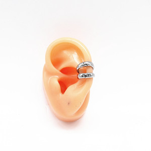 Pendientes de clip yunique de acero inoxidable 316 con forma geométrica, accesorio de moda para fiestas - Product Image 3