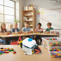 En gros My Robot Time Animal World Blocs de construction éducatifs pour enfants 4+ ans, en ABS sûr, briques non-cubiques compatibles, Coffret cadeau deux pièces