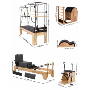 Precio de fábrica, juego de 5 piezas de alta calidad para Pilates Reformer y Cadillac, hecho de madera de caucho, ideal para estudios de yoga. - Product Image 4