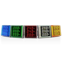 Harga Pabrik AD101-22VAHZS Square Current Voltage Hertz Meter LED AC Digital Display Signal Indicator 50-500V 22mm