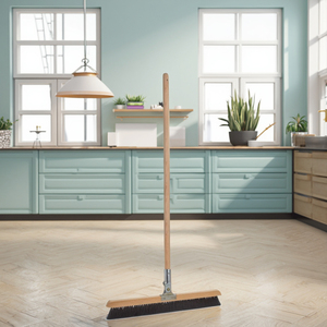 Masthome pulizia della casa serie faggio e crine di cavallo bastoncini di legno lunghi manico in fibra di cavallo morbida grande scopa - Product Image 3