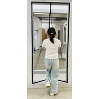 Moustiquaire magnétique moderne pour portes et fenêtres, tailles personnalisées, légère, durable, certifiée CE, polyester à suspendre, installation facile