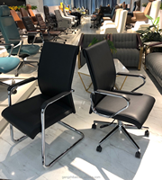 Chaise de bureau de direction moderne ergonomique, pivotante et confortable, avec accoudoir, noire