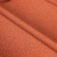 Tuile de toiture en métal revêtue de pierre, résistante aux hautes températures, anti-sable, isolante thermiquement, pour projets en Moyen-Orient