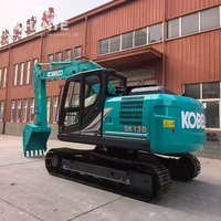 Nouvelle pelle hydraulique sur chenilles Kobelco SK130 de 13 tonnes avec godet de 0,53 m³ – Matériel de construction moyen très demandé à vendre