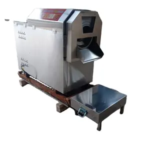 electric gas powered chili tea leaf red pepper ground cashew nut grain peanut roasting roaster machine