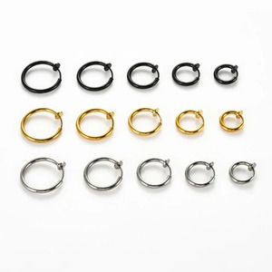 Sunling 1 Par de Pendientes de Aro con Clip de Acero Inoxidable para Hombre y Mujer, 12/14/16/18/20MM, Sin Perforación, Falsos, para Oficina/Trabajo - Product Image 4