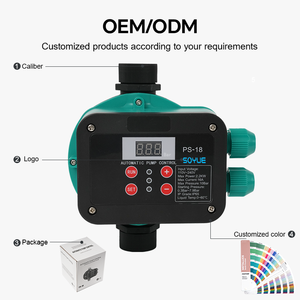 Soyue <strong>Digital</strong> Display <strong>Pressure</strong> <strong>Controller</strong> <strong>Switch</strong> IP65 Rated Plastic Material for Recycle Pump with Two Cables - Product Image 2