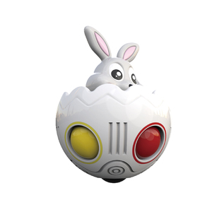 Cubo mágico de silicona para aliviar el estrés de Pascua, juguete de bola de arcoíris - Product Image 4