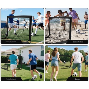 Xách tay có thể gập lại 4 * 3ft bóng đá cổng khung cho trẻ em của đào tạo & Trò chơi di động thiết bị Tòa Án - Product Image 6