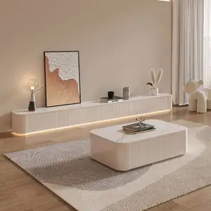 Muebles modernos de lujo para el hogar, soportes de TV y mesa de centro, unidad de pared, mesa de TV, consola multimedia, mueble de TV para sala de estar