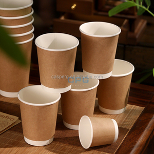 Vasos de Papel Compostables de Doble Pared Personalizados al por Mayor, Vasos de Papel para Café de 12oz y 16oz con Revestimiento PLA, Desechables - Product Image 4