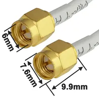 Antenne WiFi extérieure omnidirectionnelle MIMO 698-2700MHz 12dBi double pour connecteurs mâles pour routeurs 4G LTE