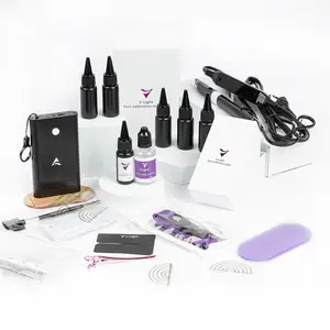 2024 nueva tendencia herramientas de extensiones de cabello profesionales LED V Light Kit de extensión de cabello V Light Glue para peluquería