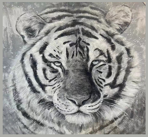 Pintura al óleo de <span class=keywords><strong>Tigre</strong></span> con textura 3D grande personalizada, estilo abstracto, pintada a mano sobre <span class=keywords><strong>lienzo</strong></span> para sala de estar, Arte de la pared, decoración, pinturas de animales - Product Image 5