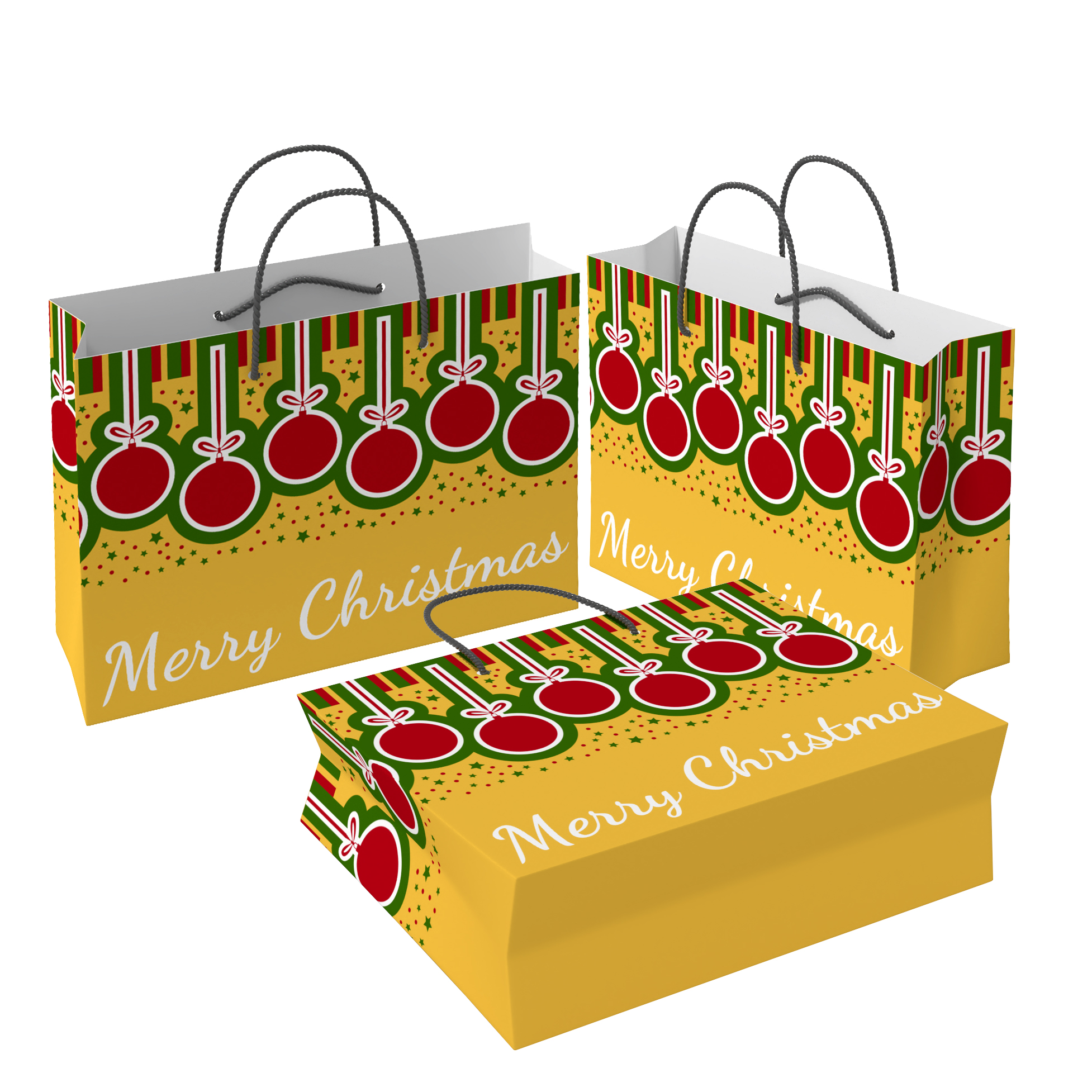 Art Cardboard Paper Red Paper Bag Gift Shopping Christmas Candy Gift Toy Surprise Portable Paper Bag