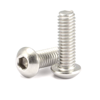 Baut Sekrup Kepala Datar, Kepala Tombol, dan Kepala Hex Socket dari Baja Karbon dan Baja Anti Karat Metrik Ukuran M3, M4, M6 x 45mm