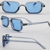 Offre Spéciale personnalisable carré petit cadre lunettes de soleil UV400 lentilles colorées accessoires de plage à la mode pour l'extérieur en gros