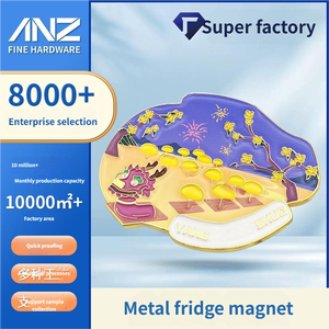 Tùy Chỉnh Văn Hóa Sáng Tạo Cây Du Lịch Điểm Du Lịch Rồng Sông Kẽm Hợp Kim Từ Tủ Lạnh Nam Châm Bán Buôn Quà Lưu Niệm - Product Image 3