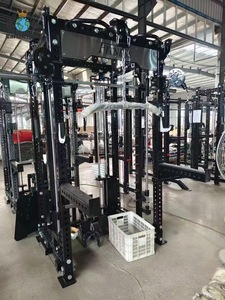 Máquina Funcional Integrada de Acero Inoxidable para Power Rack - Lat Pulldown, Remo Bajo, Smith Cable <span class=keywords><strong>Crosser</strong></span> con Doble Torre de Pesas - Product Image 5