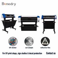 Plotter de corte automático de contorno CCD Heat Press AB-720, alimentación de 720 mm, corte de 630 mm, servomotor, Signmaster para pegatinas, calcomanías e impresión UV