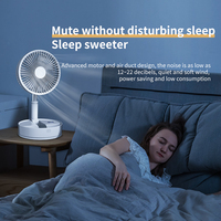ADYSS Design P11-Original Ventilateur sur pied intelligent secouant à 180 degrés Télécommande infrarouge Rechargeable Pliable pour une utilisation en extérieur