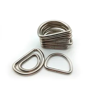Anneau en D en métal soudé à prix avantageux pour accessoires de sac à main, <span class=keywords><strong>boucle</strong></span> en métal - Product Image 5