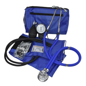 Премиум качество манжеты портативный ручной BP аппарат монитор Комплект Sprague Rapparport стетоскоп Анероид Сфигмоманометр с D-кольцом - Product Image 3