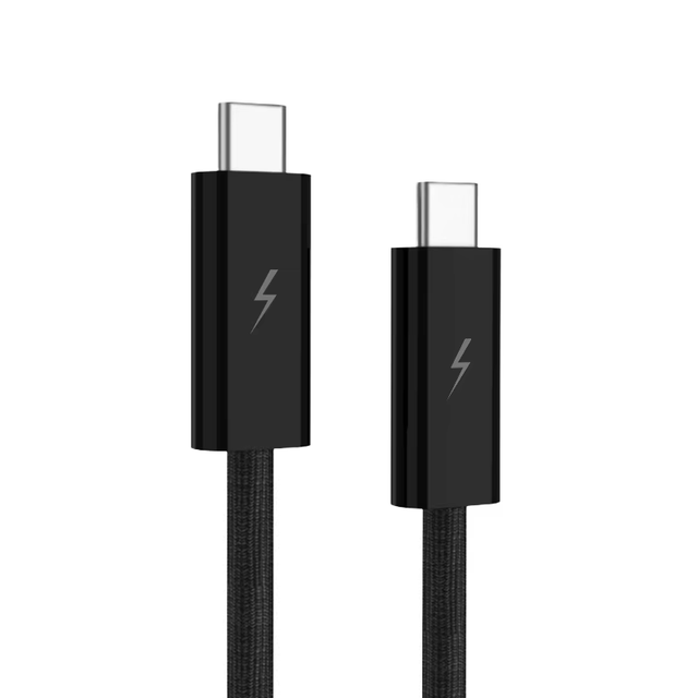 Factory USB4 Thunderbolt USB C Fast Speed 40Gbps Charger Cable 5A Fast Charging Nylon Braided PD Power Bank Camera Computer