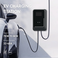 Chargeur EV portable mural Tpson 11 kW, type GB/T Type1 Type2, étanche IP65, station de charge AC, homologué CE
