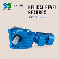 Réducteur d'angle droit à engrenages hélicoïdaux série GOLDGUN K47 pour extrudeuses de plastique et applications de réducteurs électriques