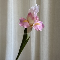 KEWEI 158 Artificielle Décorative Iris Fleur Orchidée Vanda Simple Tige Bleu Soie Fleur De Lis Iris Fleur