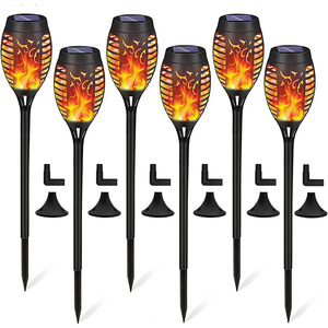 Ngoài trời không thấm nước ABS năng lượng mặt trời Vườn đèn LED <span class=keywords><strong>Torch</strong></span> ngọn lửa ánh sáng cho trang trí sân vườn - Product Image 1