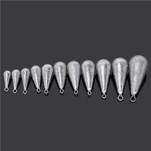 Teardrop Fishing Sinker <b>Lead</b> <b>Weight</b> 10g 20g 30g 40g 50g 60g 70g 80g 100g 120g 150g 200g 250g 300g With Ring For Ocean Rock - Product Image 3