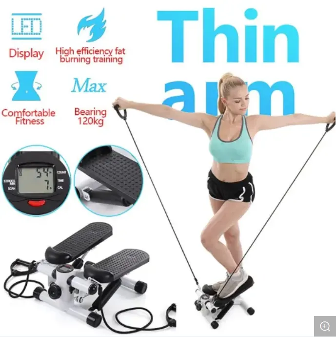 Mini Stepper Trainer Verstelbare Hoogte Stepper Oefenmachine Tailleondersteuning Body Shapers Fat Bike Elektrische Weerstandsbanden