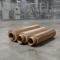 Lembaran Kain Fiberglass Bebas Alkali Tenun Polos Berlapis PTFE Anti Lengket Permukaan Halus Industri China INRY untuk Kain Dinding/Atap