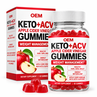 Gummies avancées Keto ACV au vinaigre de cidre de pomme avec mélange de soutien Keto pour la gestion du poids, la santé des cheveux, de la peau et des ongles OEM ODM