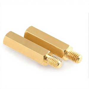 Entretoises hexagonales mâles-femelles personnalisables en laiton, acier inoxydable, zinguées, usinées CNC, pour PCB, approvisionnement en vrac, finition galvanisée - Product Image 2