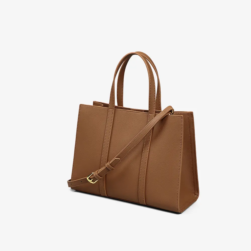 Oem odm marque privée porte-documents pour ordinateur portable étanche en cuir véritable sac à main fourre-tout pour femmes sac à bandoulière pour femme à vendre