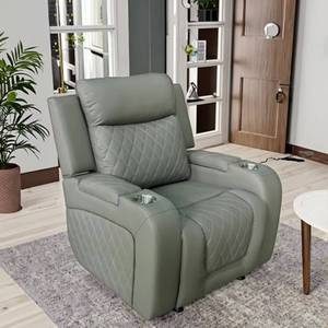 Sofá Reclinable Eléctrico de Tres Plazas, Resistente, de la Marca Frank Wholesale, con Luces LED y Función de Carga Inalámbrica, Apto para - Product Image 3