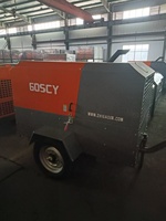 Nouvelle marque Zega, petit compresseur d'air à vis diesel portable 7 bars, prix d'usine, compresseur d'air diesel mobile pour mine