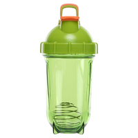 Bouteille shaker protéinée dégradée 500 ml, légère, style revêtu, à boire directement, avec boule mélangeuse – Meilleure vente