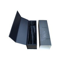 Boîtes rigides de stratification mate noire de boîte-cadeau magnétique imprimée UV faite sur commande haut de gamme de vin pour l'emballage de vin