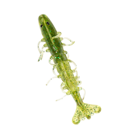 Newbility Haute Qualité 3.5g 90mm ShrimpTail 2 Couleurs 5pcs Par Sac Appât Souple Leurre De Pêche Doux
