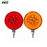 Feu arrière LED HSSH 4 pouces 14,8W SMD 2835 12V rouge-jaune combiné pour camion, remorque, véhicule utilitaire