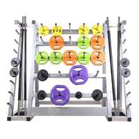 Haute qualité prix de gros Gym Fitness accessoires support de rangement Fitness barre d'haltères support 30 ensembles usage Commercial
