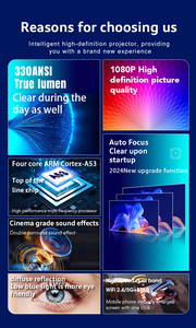 Hy800 Chiếu Thông Minh <span class=keywords><strong>Mini</strong></span> Xách Tay Android <span class=keywords><strong>3D</strong></span> 4K Android 11.0 Wifi Xách Tay 1080P Rạp Hát Tại Nhà Nhỏ LCD Máy Chiếu - Product Image 4