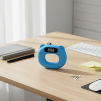 Dynamomètre de poignet intelligent avec écran LED, poignée en silicone antidérapante, comptage automatique, testeur de force précis pour tous les âges
