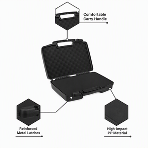 Boîte de transport rigide en plastique, résistante aux chocs et à l'eau, portable, multi-usages, <span class=keywords><strong>vide</strong></span>, pour <span class=keywords><strong>outils</strong></span> - Product Image 6