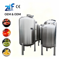 Tanque de Almacenamiento Vertical de Acero Inoxidable SS316L para Bebidas Alcohólicas, Leche, Jugo, Agua